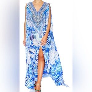 Camilla Blue and White Patterned Dress